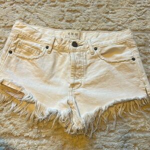 Free people white shorts - size 24